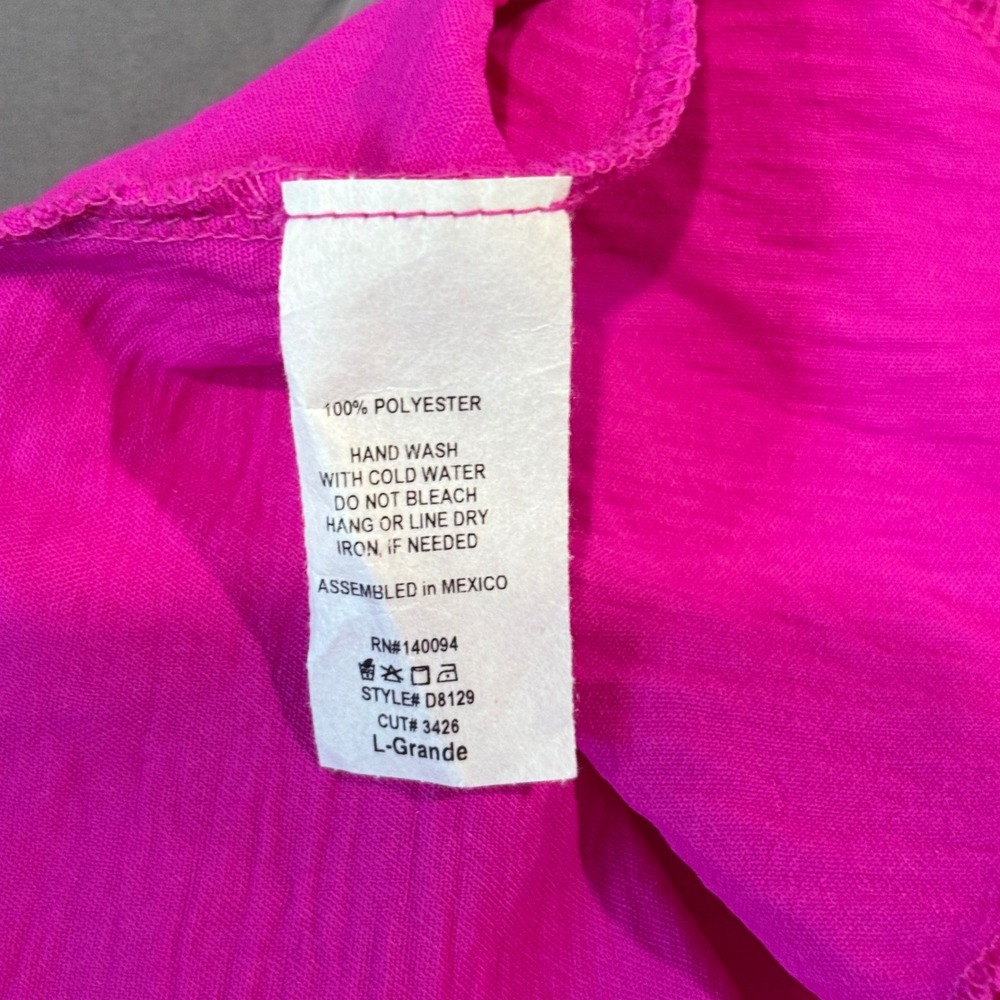 See You Monday Los Angeles Dress Womens L Pink Halter Cowl Neck Sleeveless Party - Picture 3 of 9